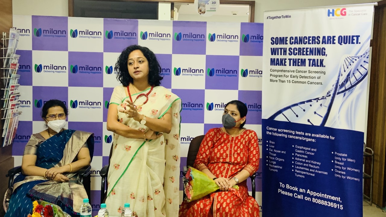 Milann Fertility & Birthing Centre in Association with HCG Cancer Hospital Bengaluru Organizes Awareness Talk on the Occasion of Gynaecological Cancer Awareness Month