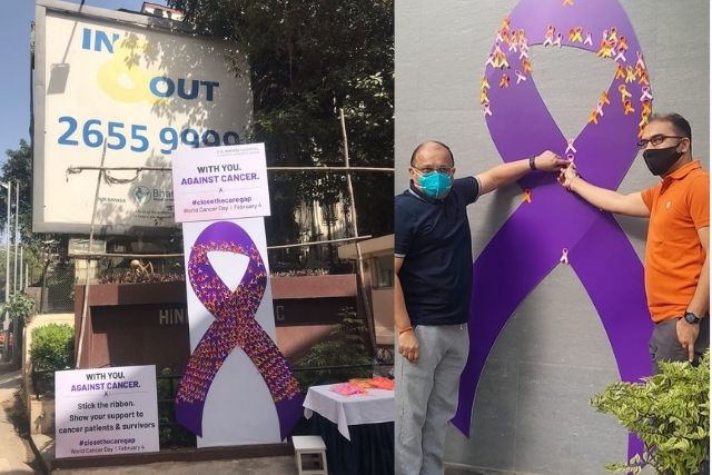 P. D. Hinduja Hospital puts up a giant ‘Ribbon’ installation on World Cancer Day in line with the theme ‘Close the Care Gap’